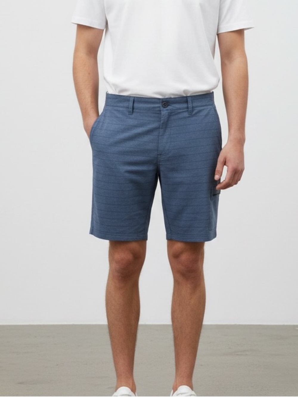 O'NEILL Mens Crossover Hybrid Quick Dry Stretch Drawstring Shorts Blue 40